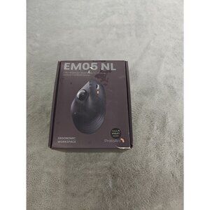 ProtoArc EM05 NL Vertical ERGONOMIC Wireless Blue Trackball Rechargeable Mouse